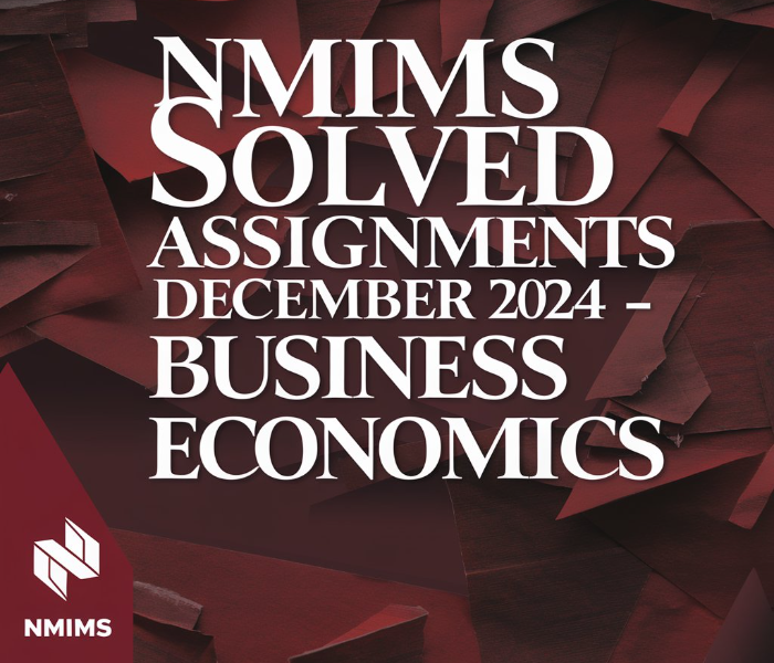 NMIMS Solved Assignments December 2024 Business Economics