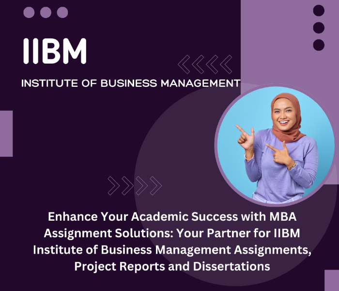 IIBM Institute of Business Management Assignment